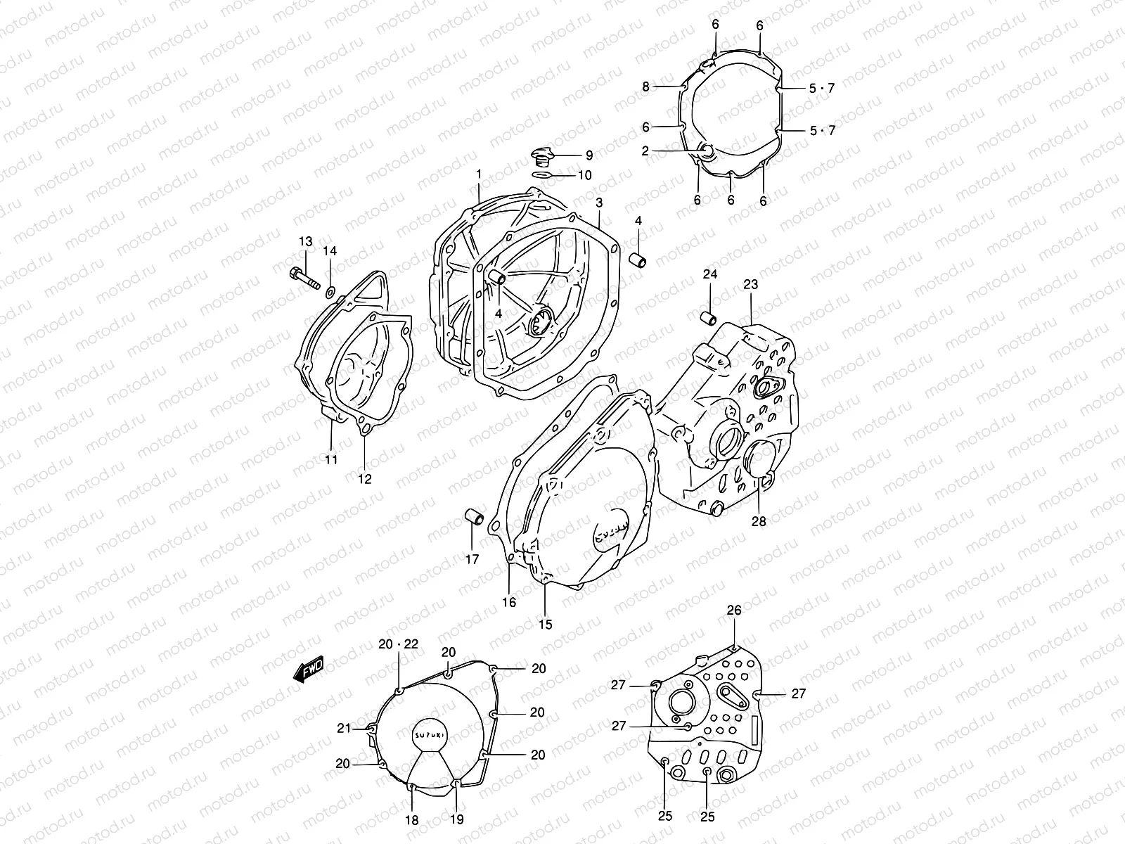 5 - CRANKCASE COVER