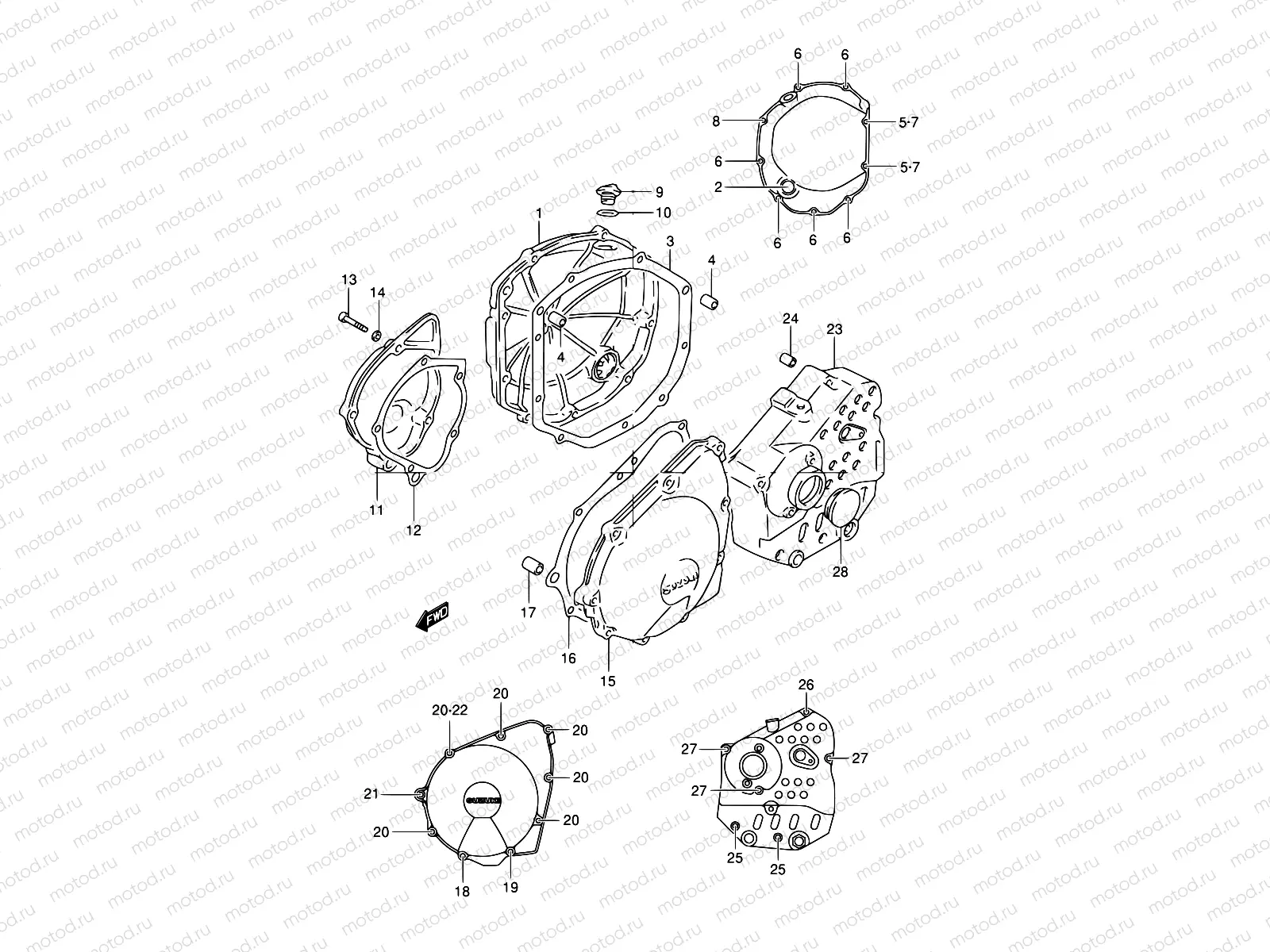 5 - CRANKCASE COVER