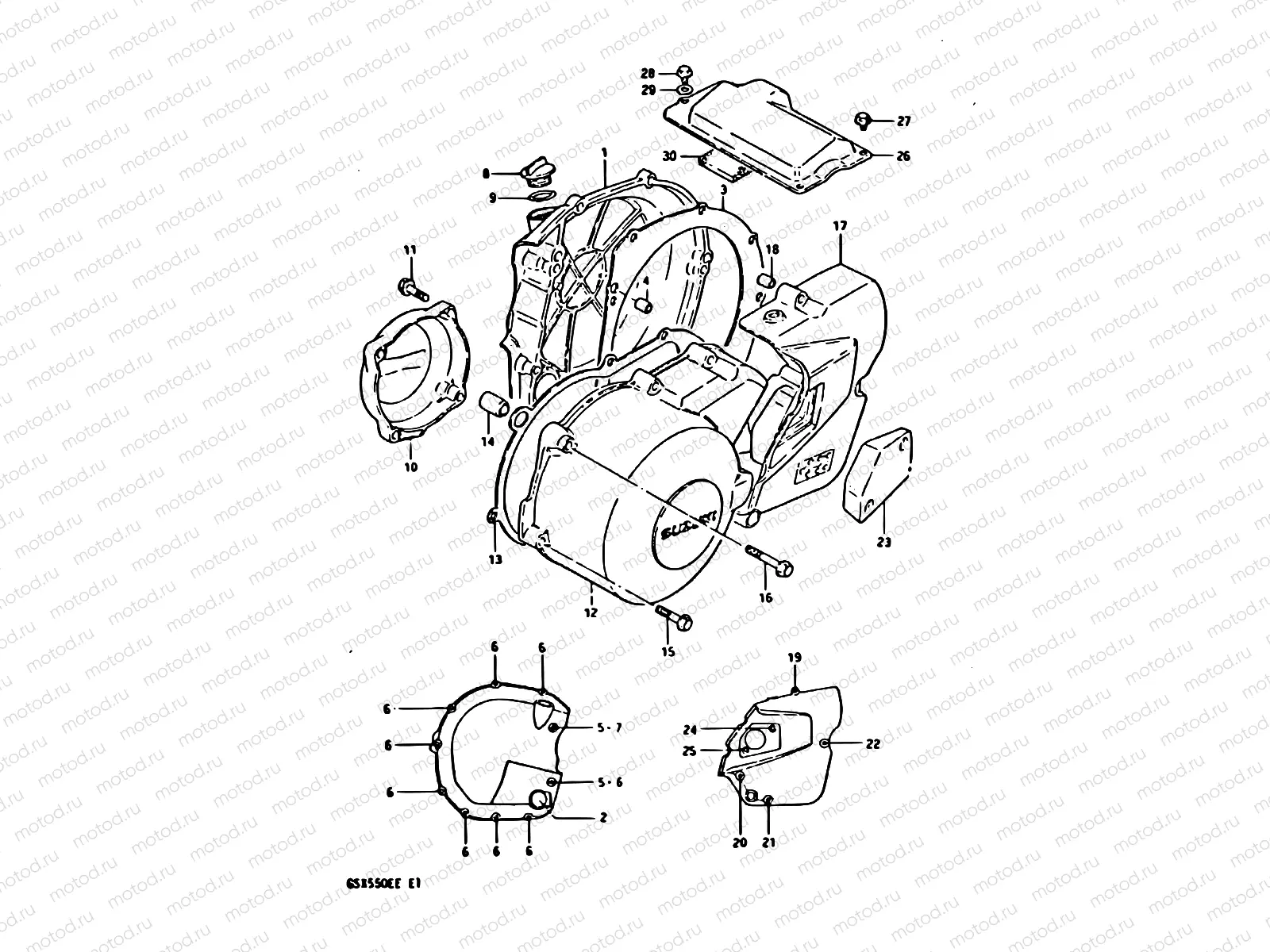 5 - CRANKCASE COVER
