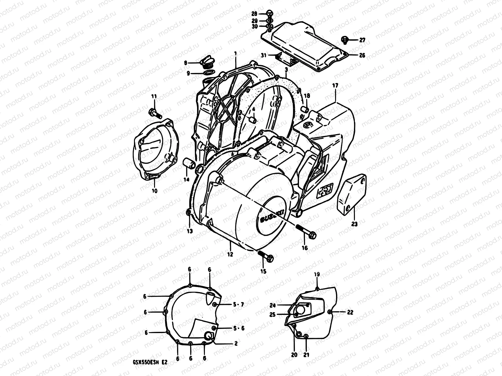 5 - CRANKCASE COVER