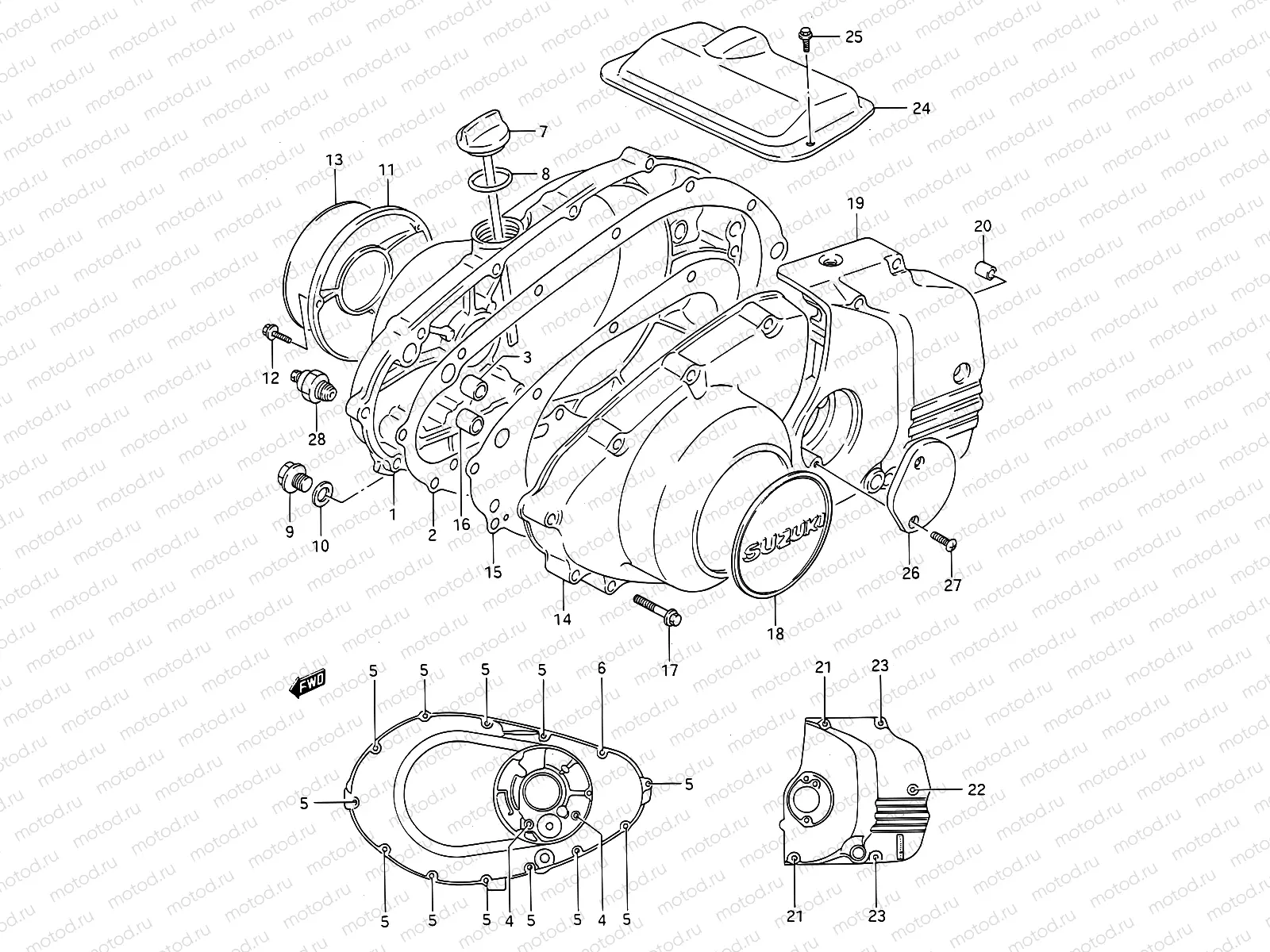 5 - CRANKCASE COVER