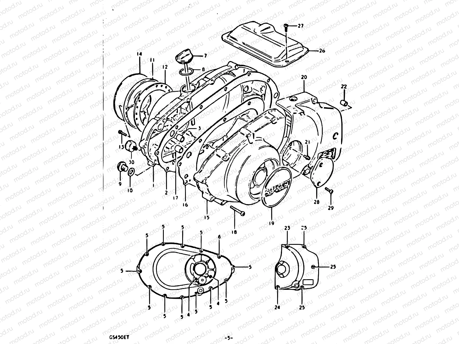 5 - CRANKCASE COVER