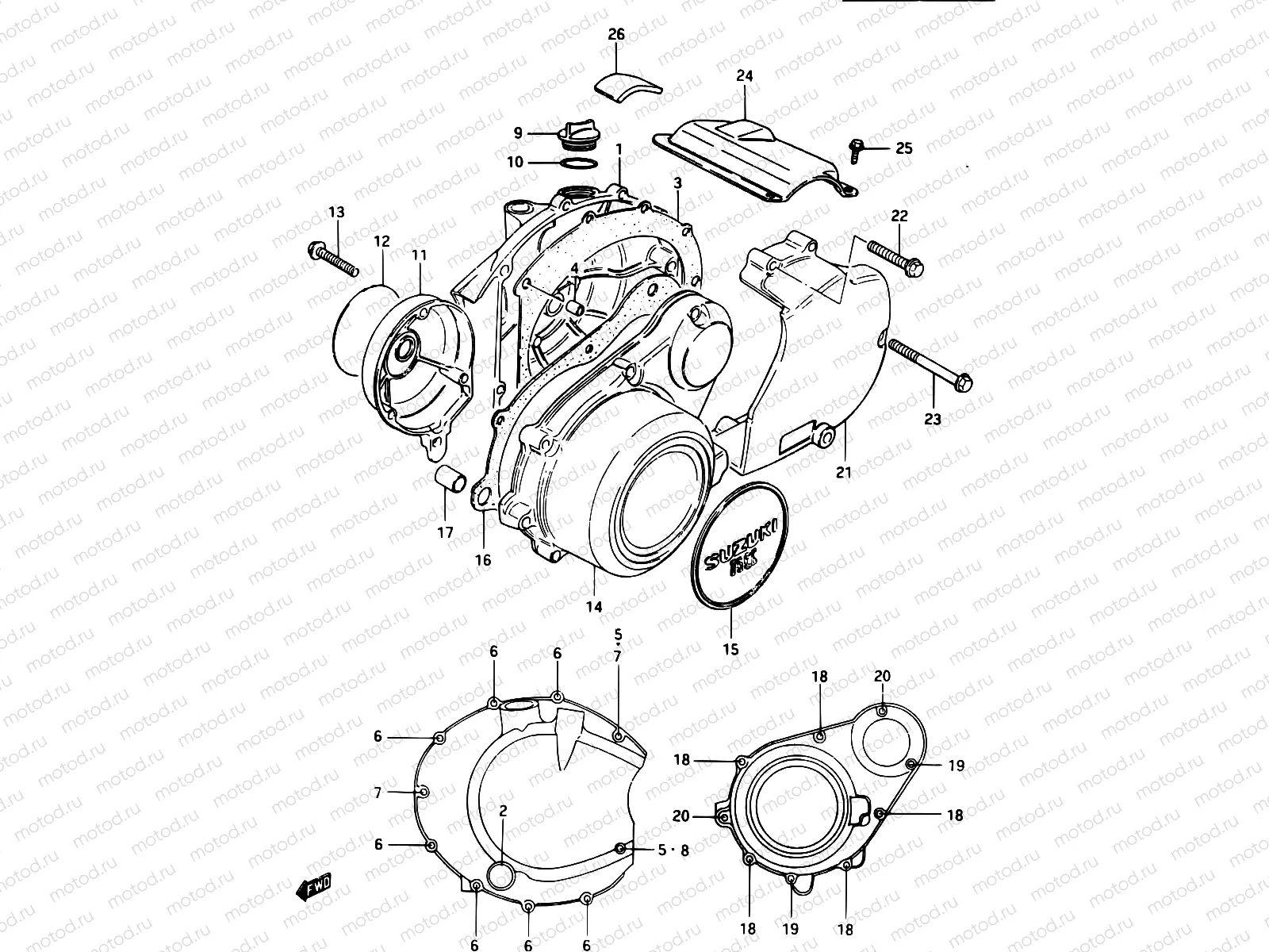 5 - CRANKCASE COVER