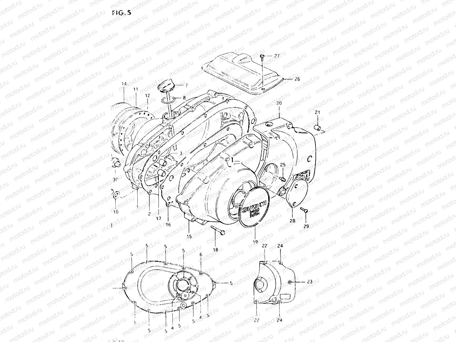 5 - CRANKCASE COVER