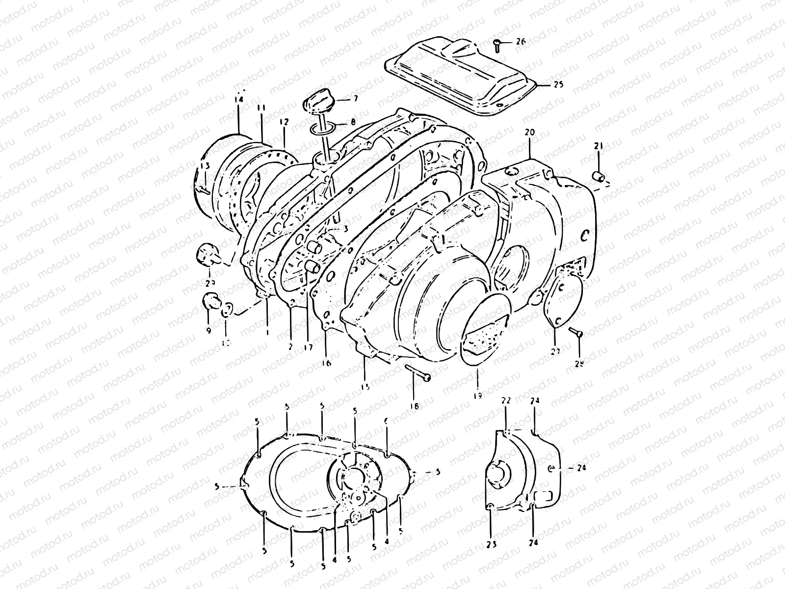 5 - CRANKCASE COVER