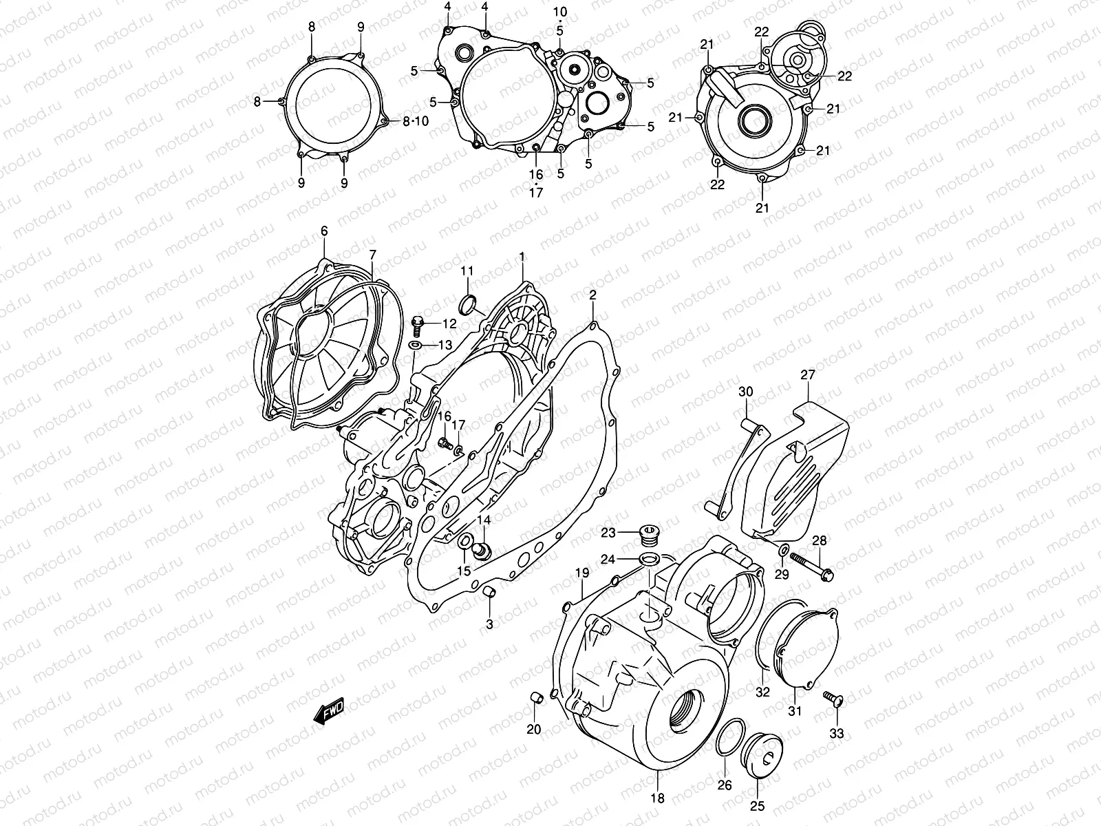 5 - CRANKCASE COVER