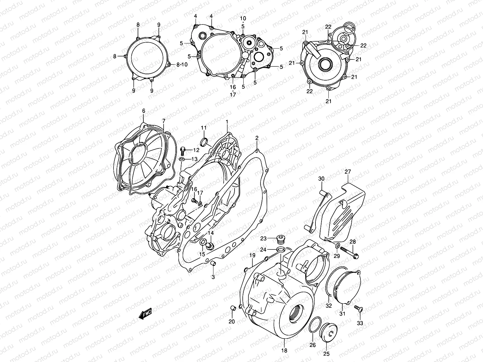 5 - CRANKCASE COVER