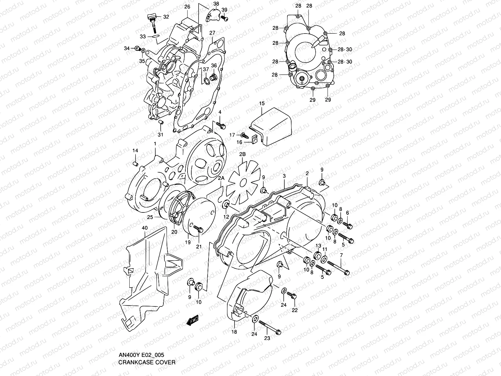 5 - CRANKCASE COVER