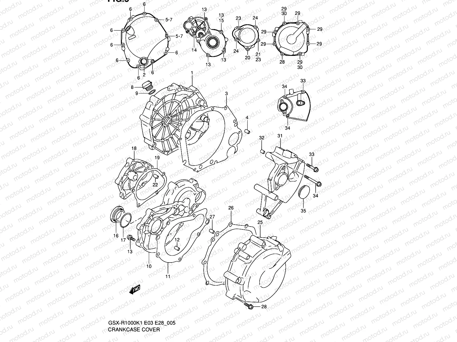 5 - CRANKCASE COVER