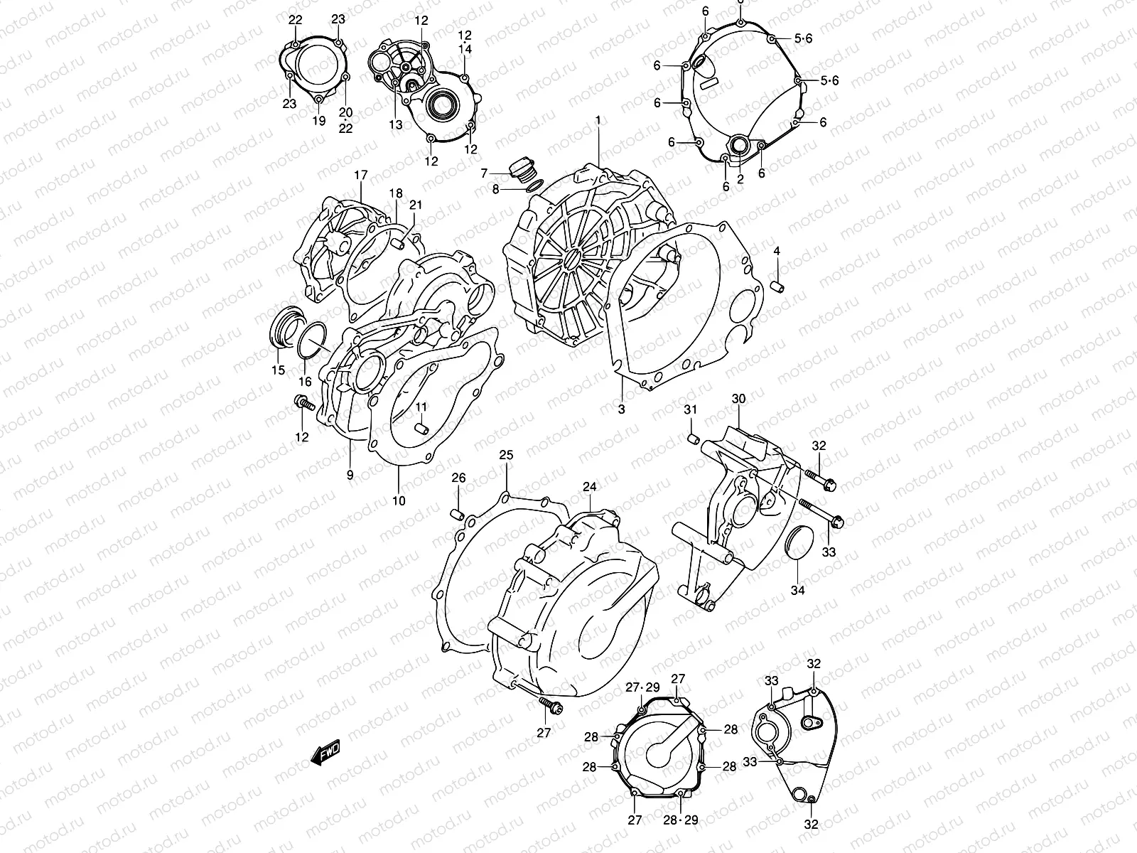 5 - CRANKCASE COVER