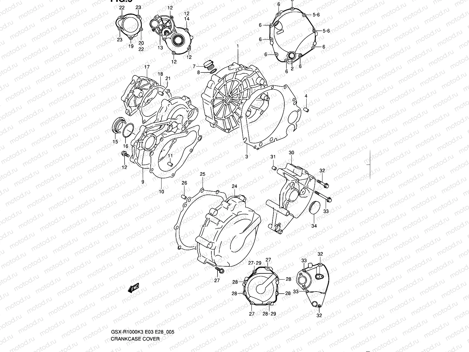 5 - CRANKCASE COVER