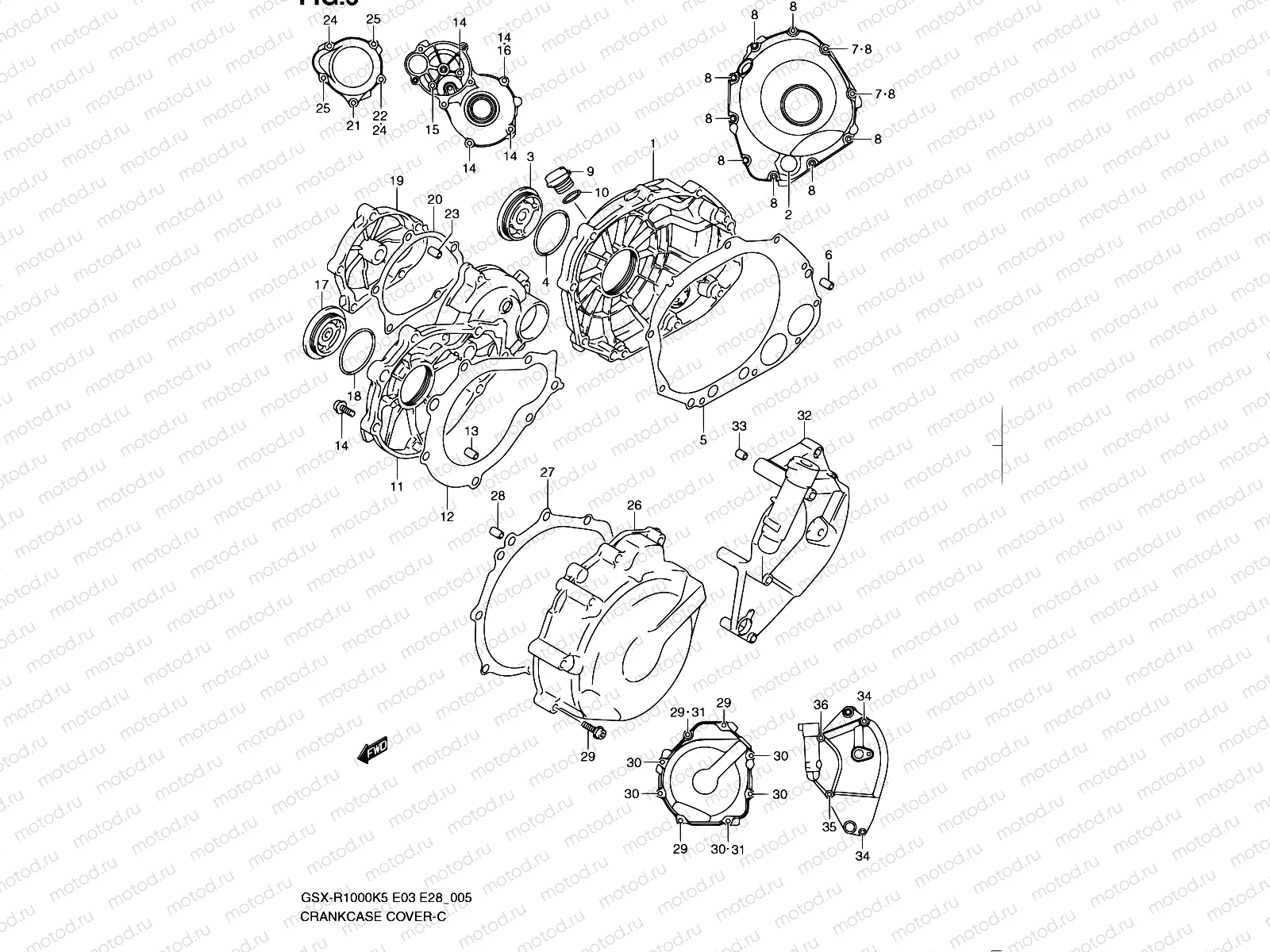 5 - CRANKCASE COVER