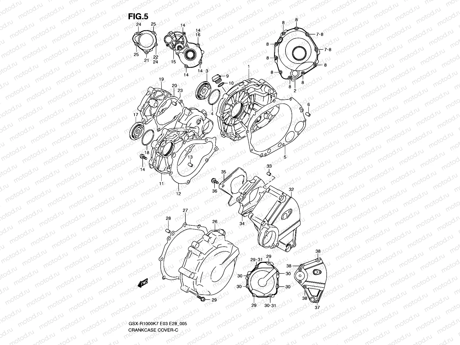 5 - CRANKCASE COVER