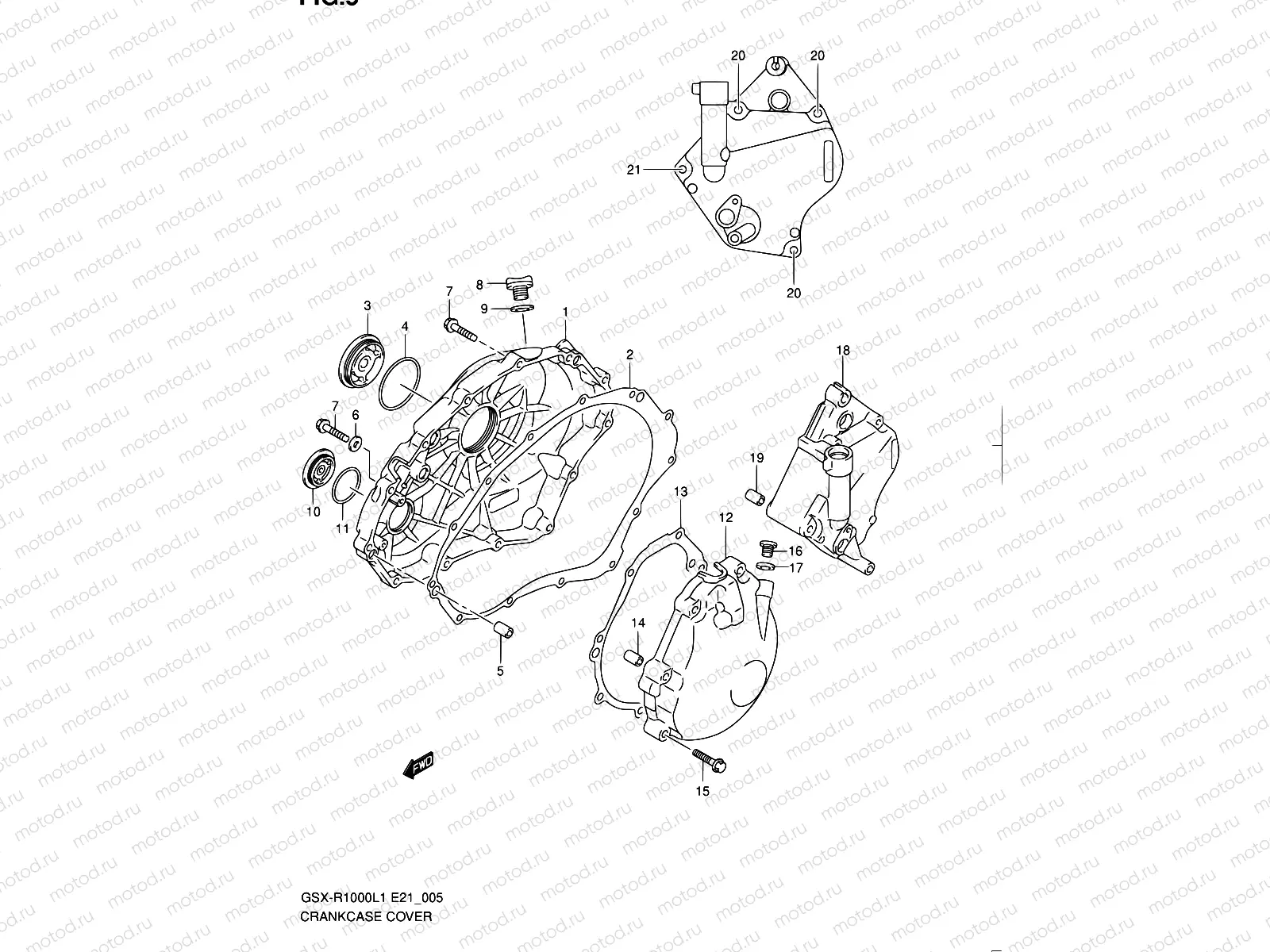 5 - CRANKCASE COVER