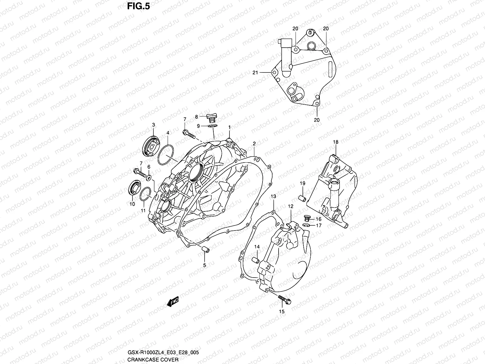 5 - CRANKCASE COVER