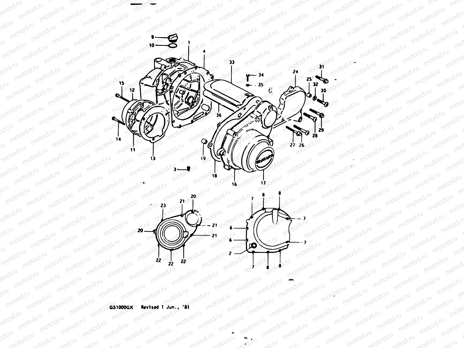 5 - CRANKCASE COVER