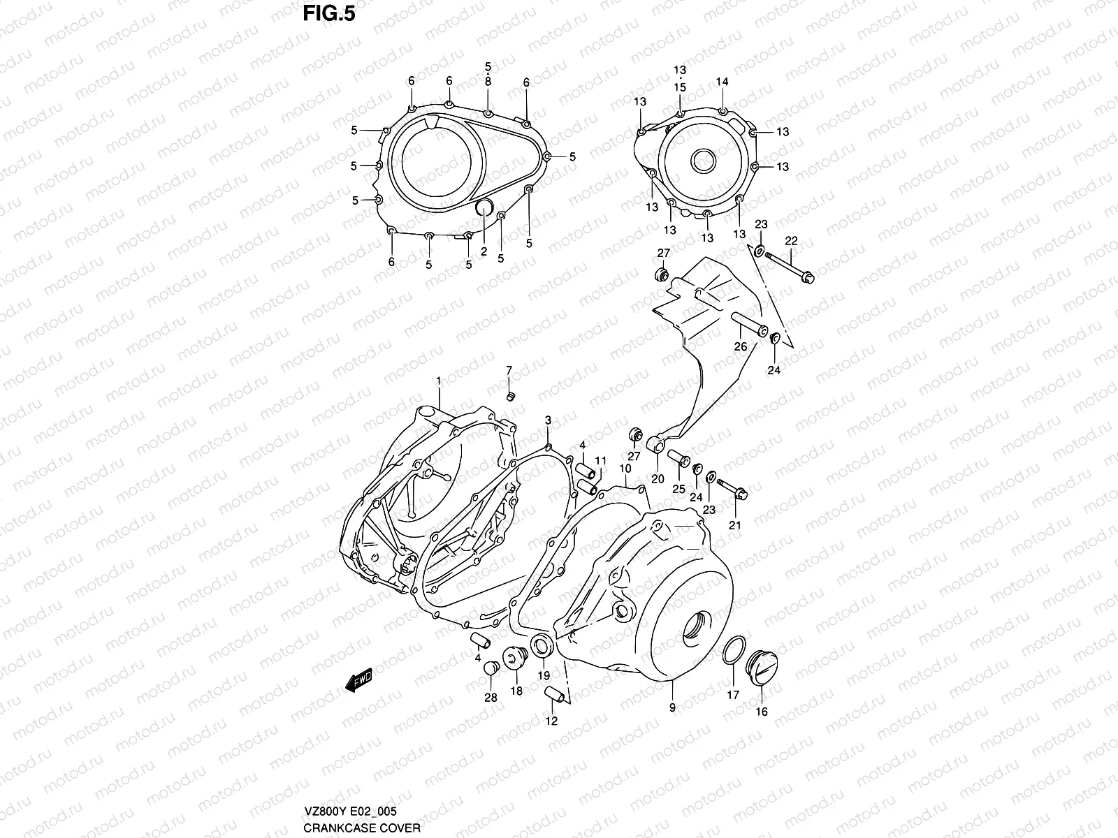5 - CRANKCASE COVER
