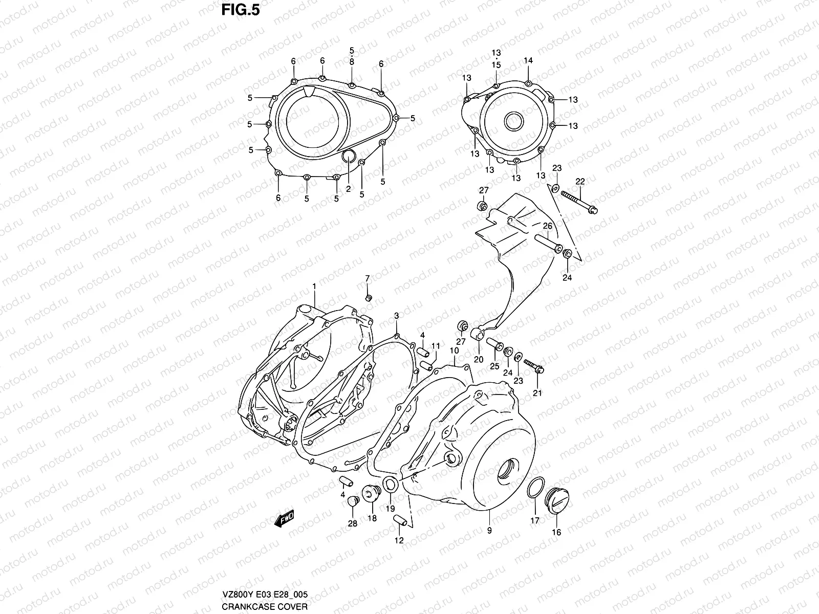 5 - CRANKCASE COVER