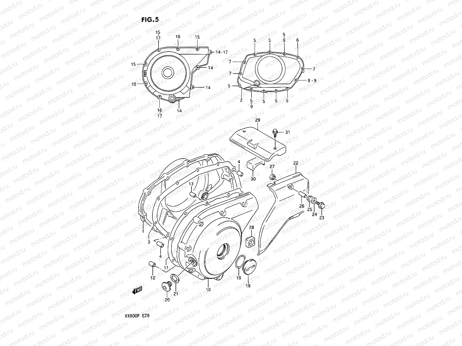 5 - CRANKCASE COVER