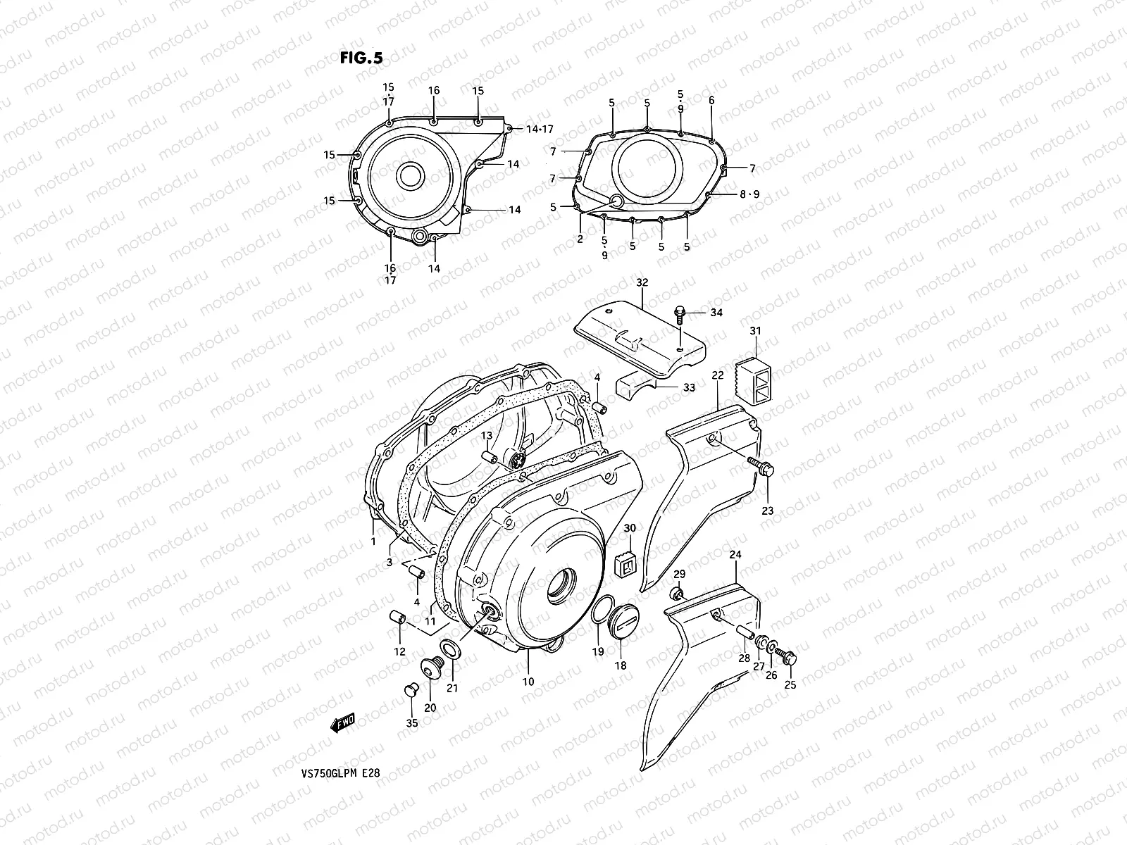 5 - CRANKCASE COVER