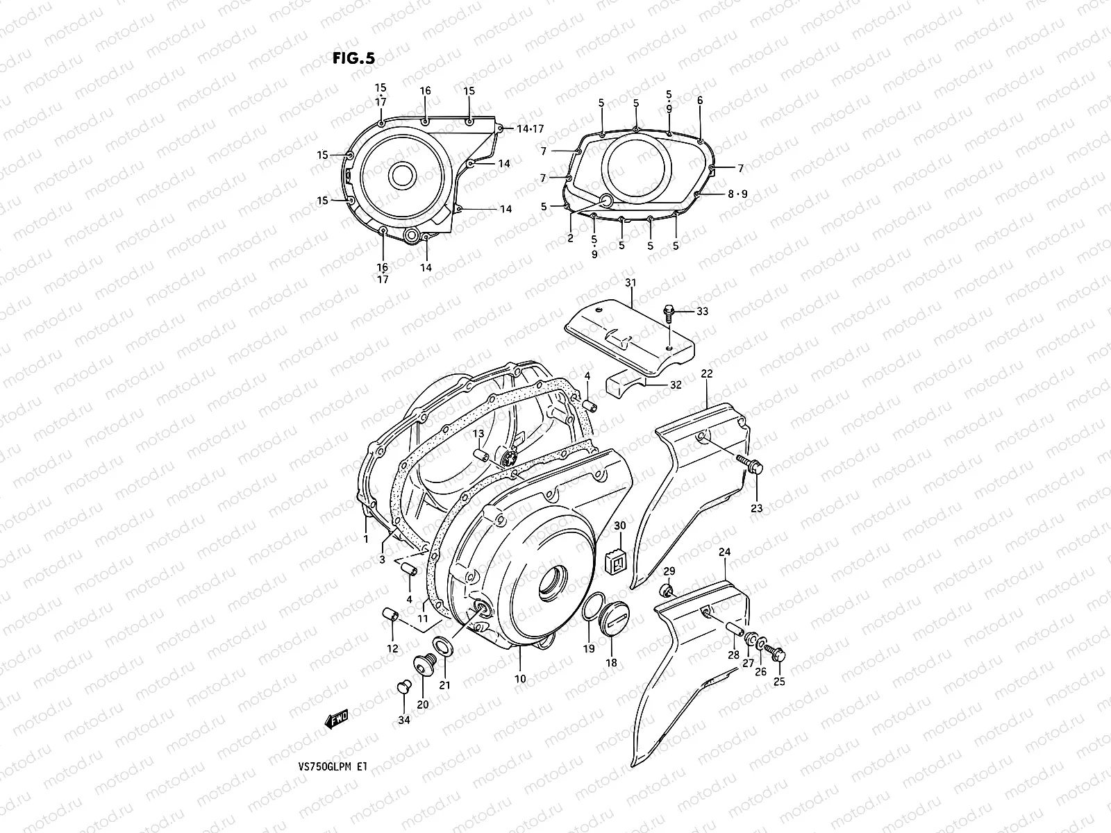 5 - CRANKCASE COVER