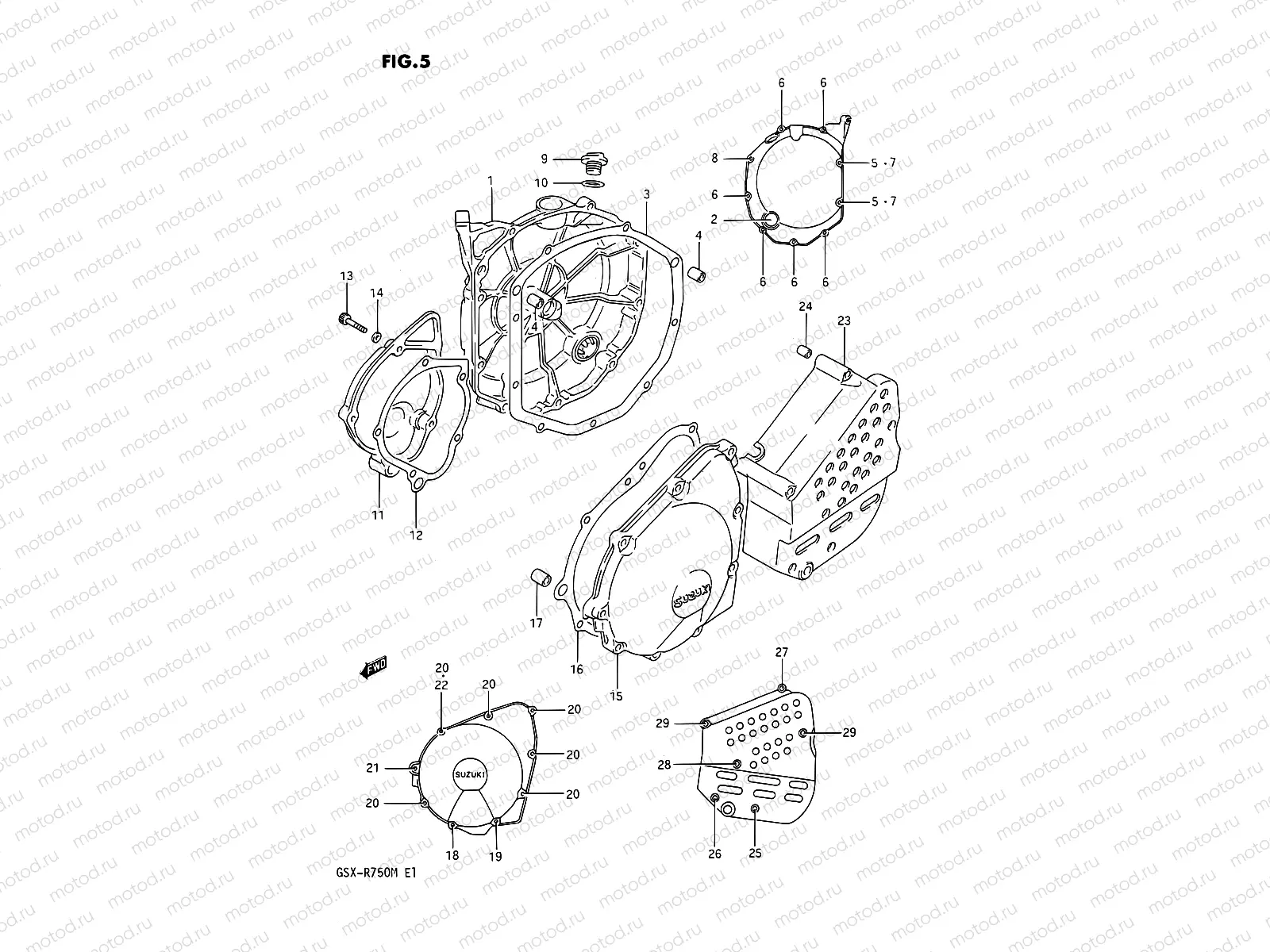 5 - CRANKCASE COVER
