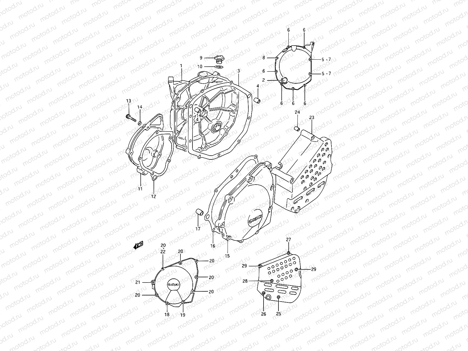 5 - CRANKCASE COVER