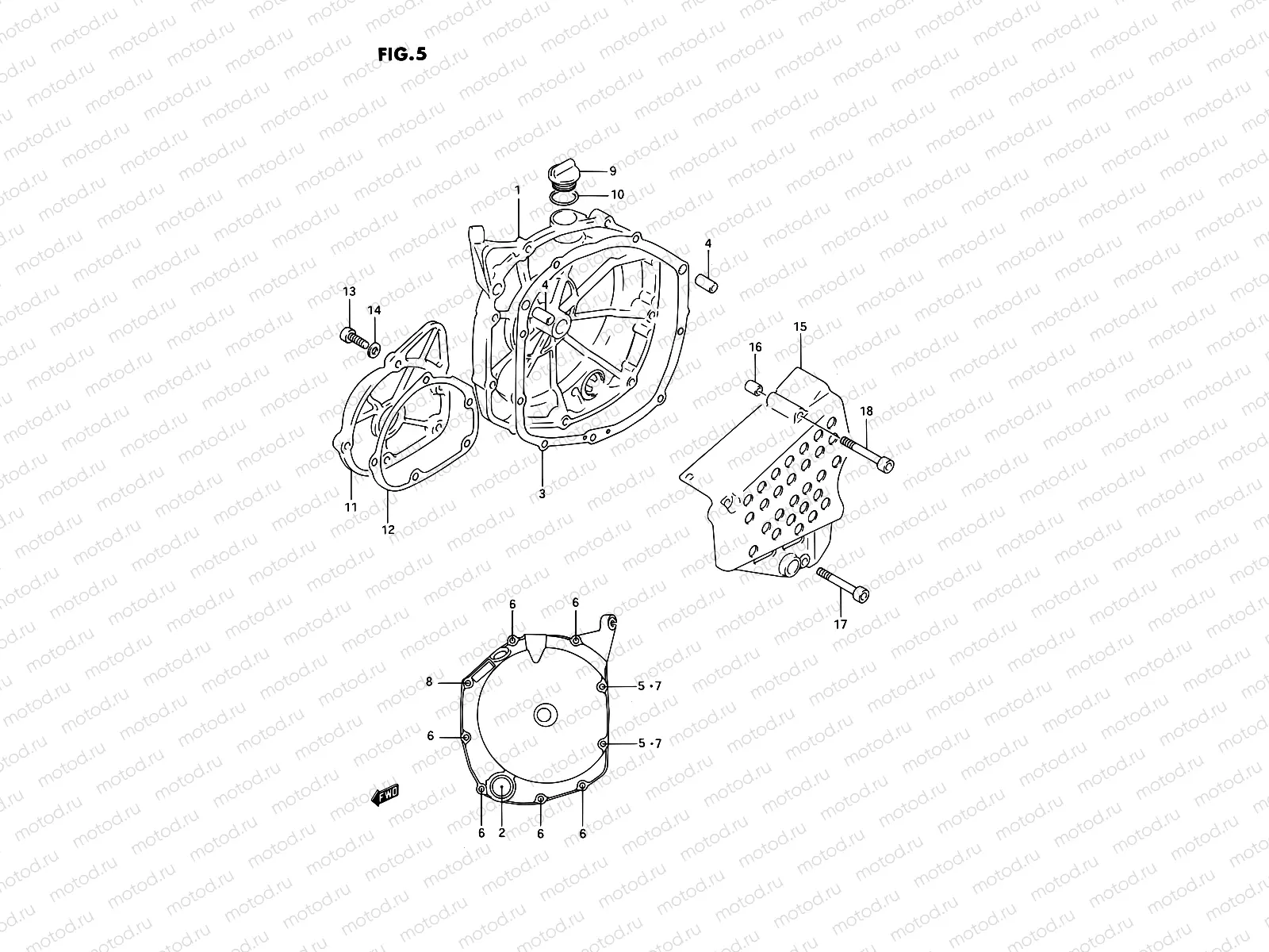 5 - CRANKCASE COVER