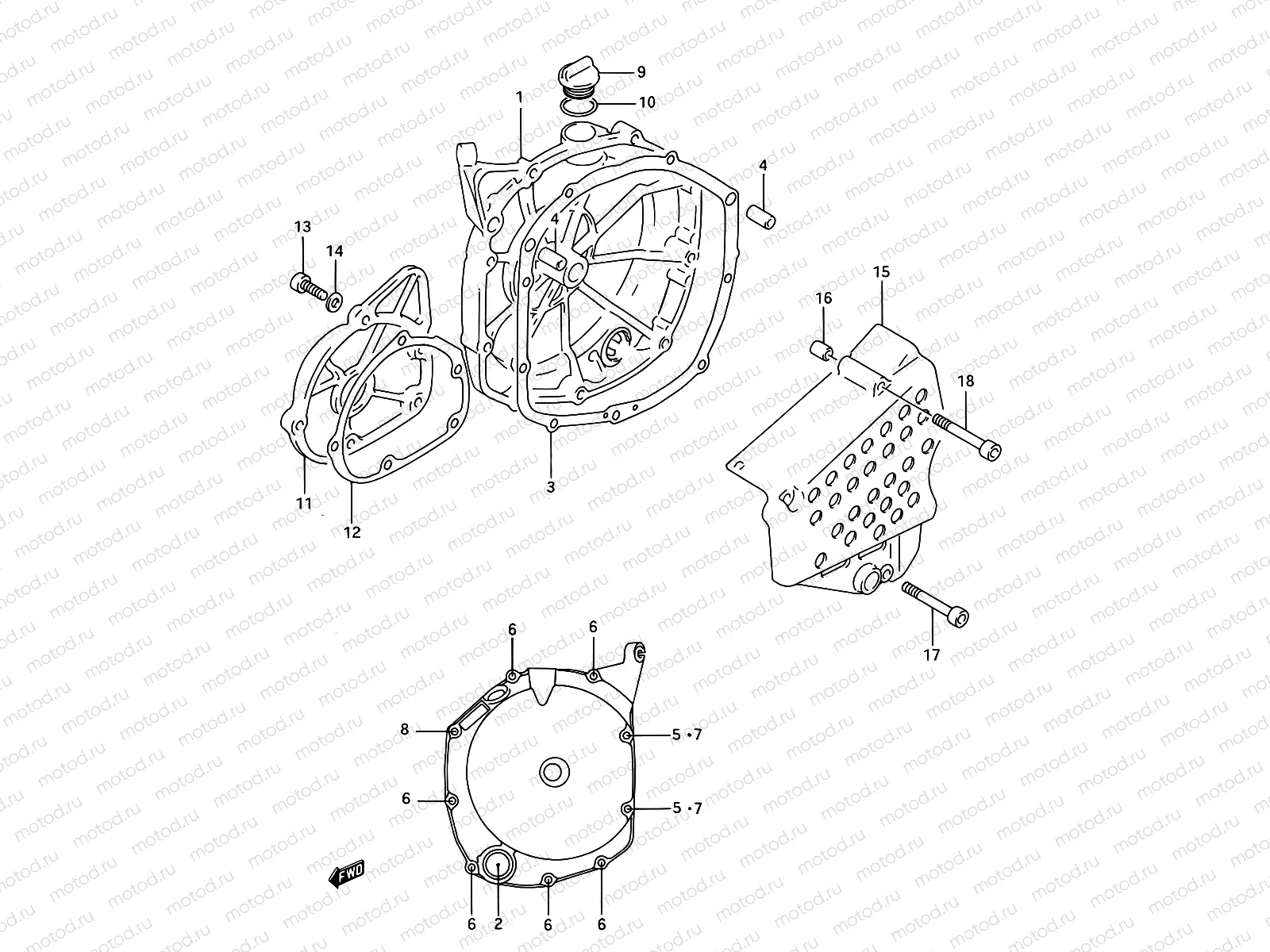 5 - CRANKCASE COVER
