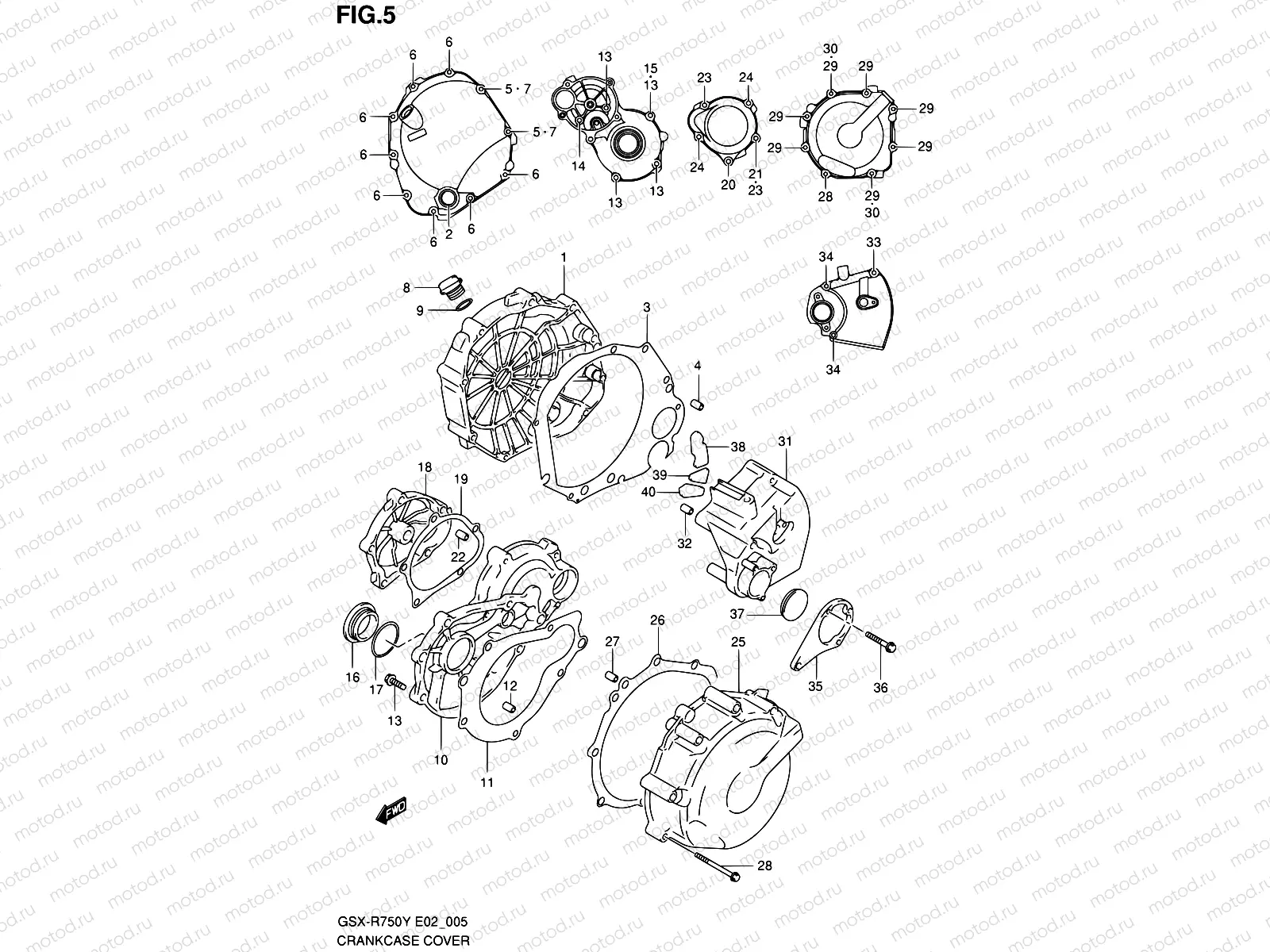 5 - CRANKCASE COVER