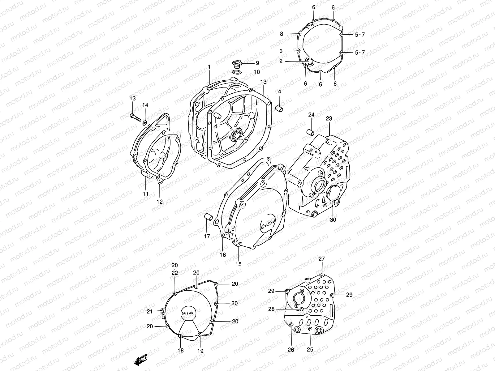 5 - CRANKCASE COVER