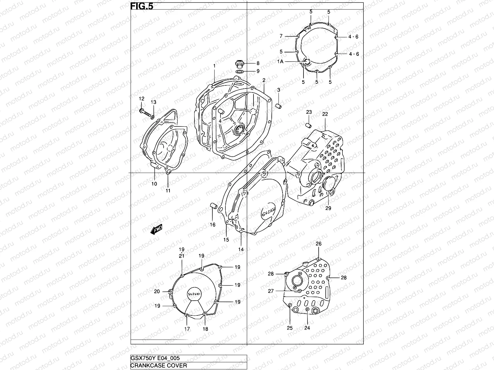5 - CRANKCASE COVER