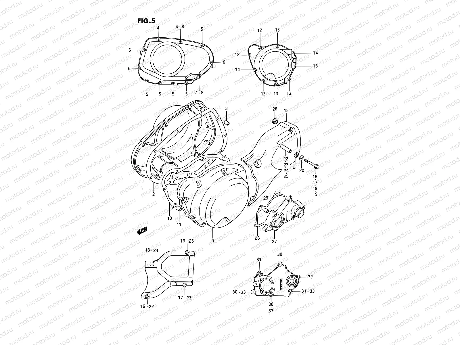5 - CRANKCASE COVER