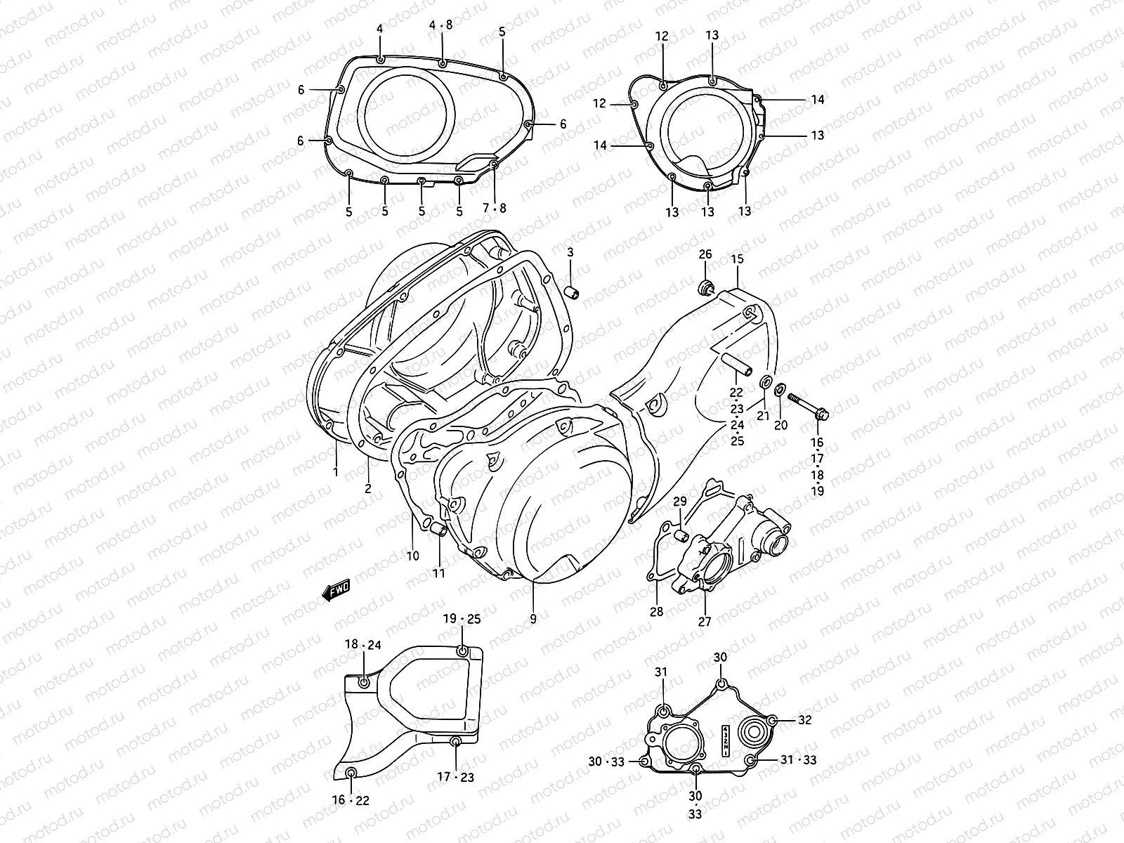 5 - CRANKCASE COVER