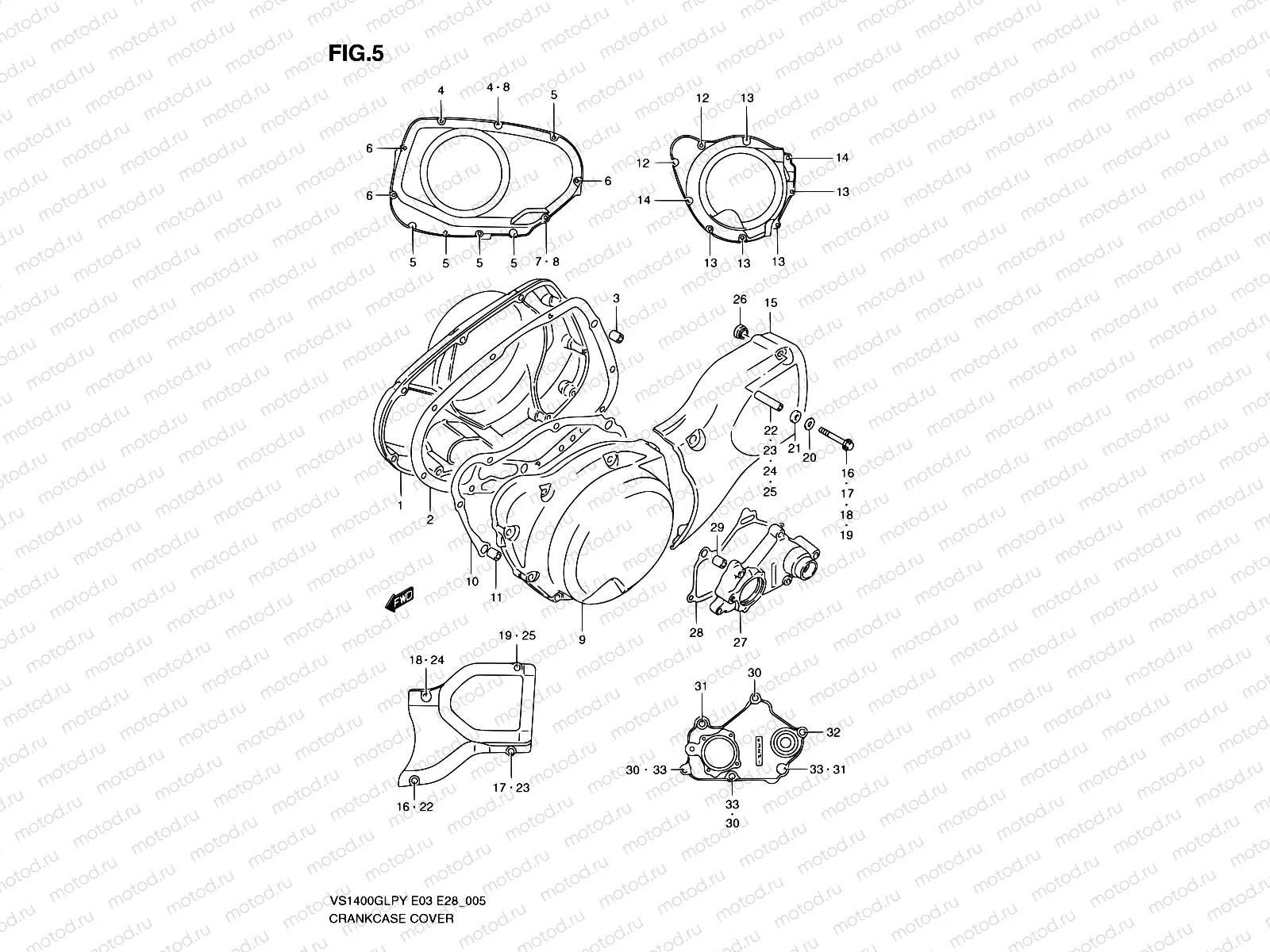 5 - CRANKCASE COVER