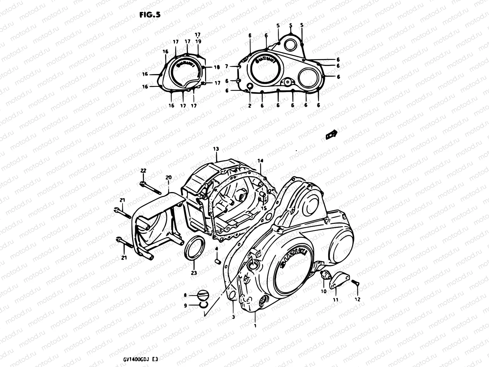 5 - CRANKCASE COVER