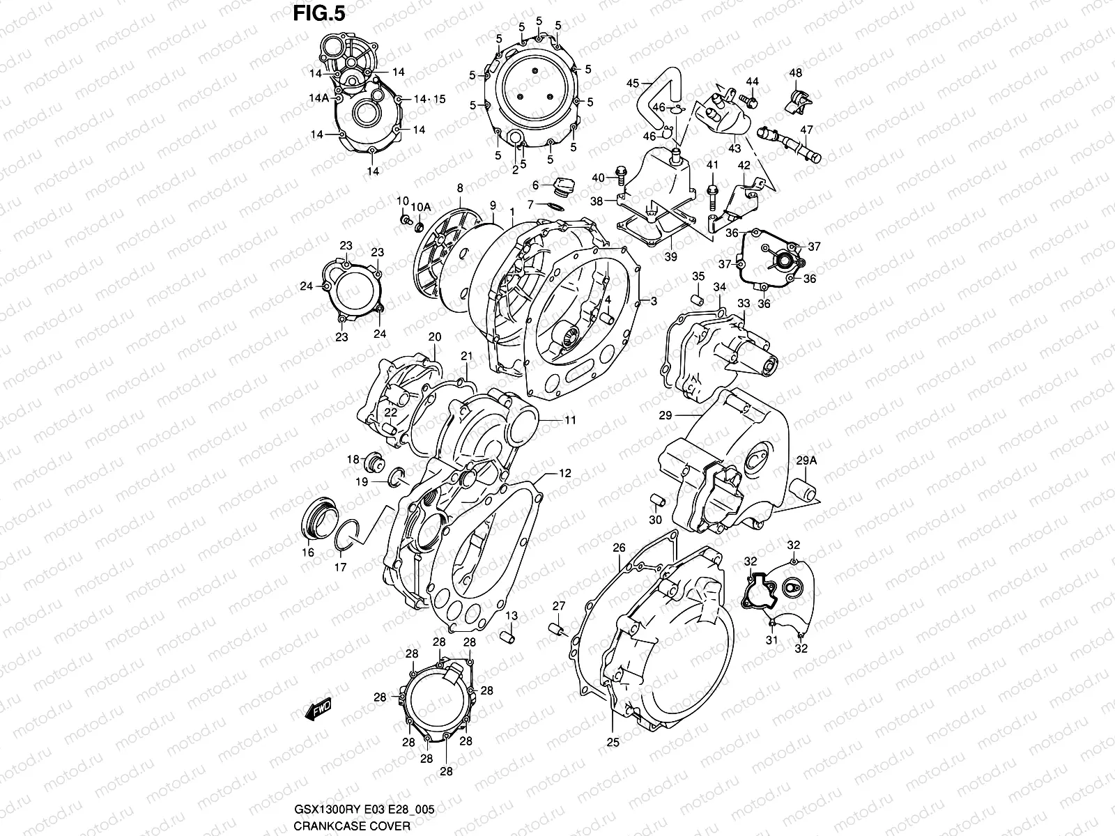5 - CRANKCASE COVER