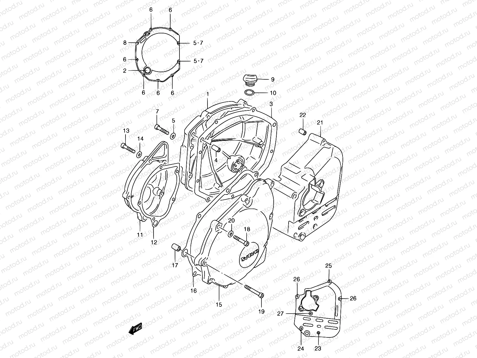 5 - CRANKCASE COVER