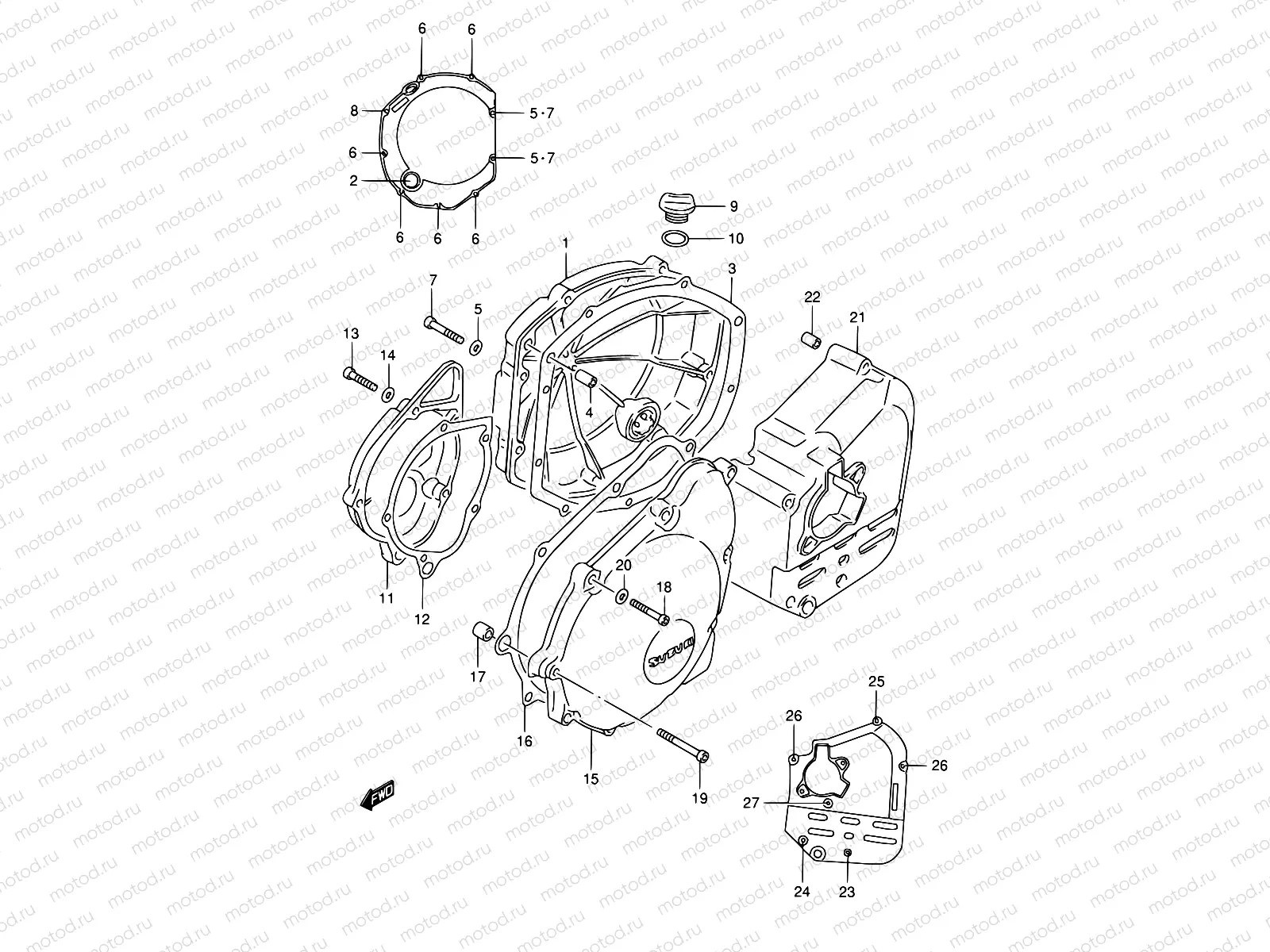 5 - CRANKCASE COVER