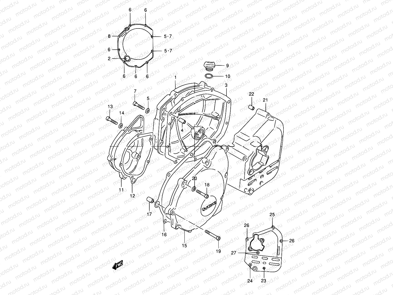 5 - CRANKCASE COVER