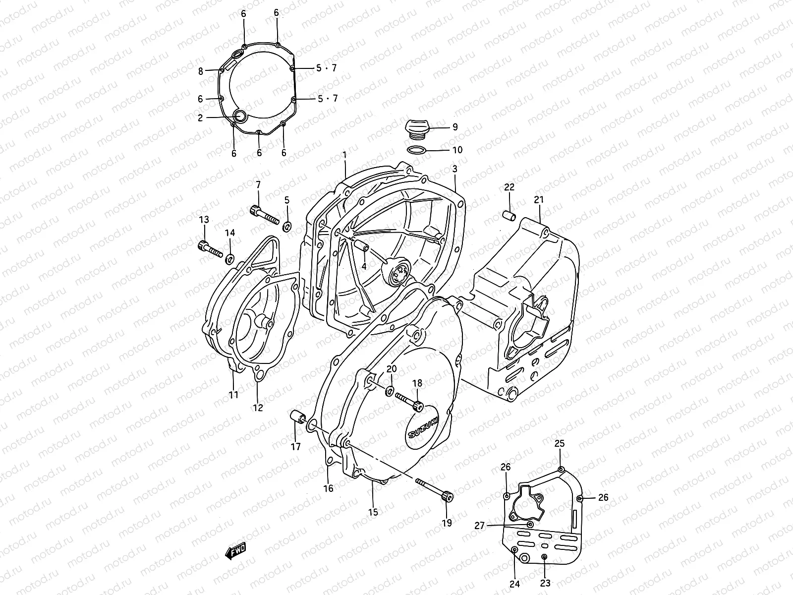 5 - CRANKCASE COVER