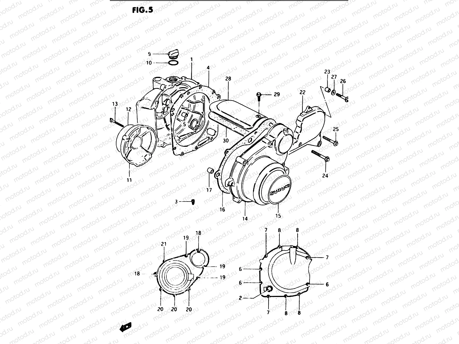5 - CRANKCASE COVER