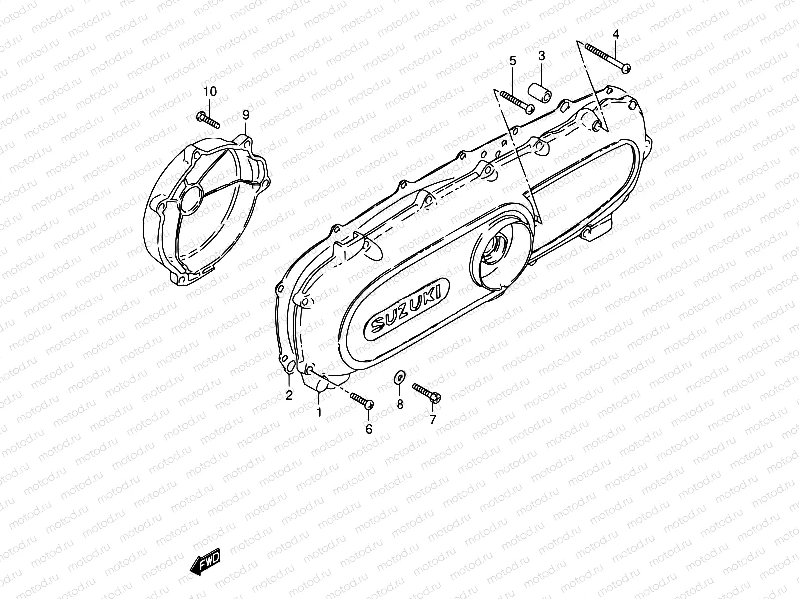5 - CRANKCASE COVER (E25,E26)