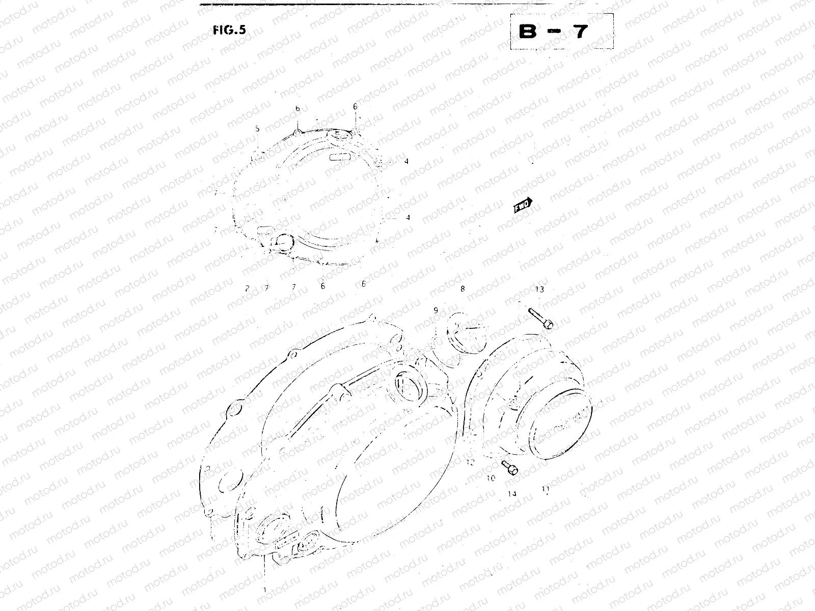 5 - CRANKCASE RH COVER