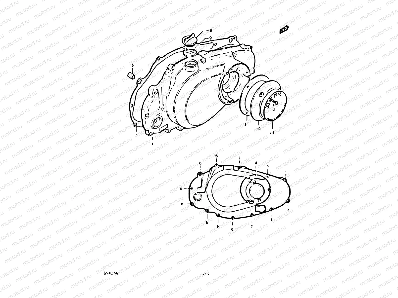 5 - CRANKCASE RH COVER