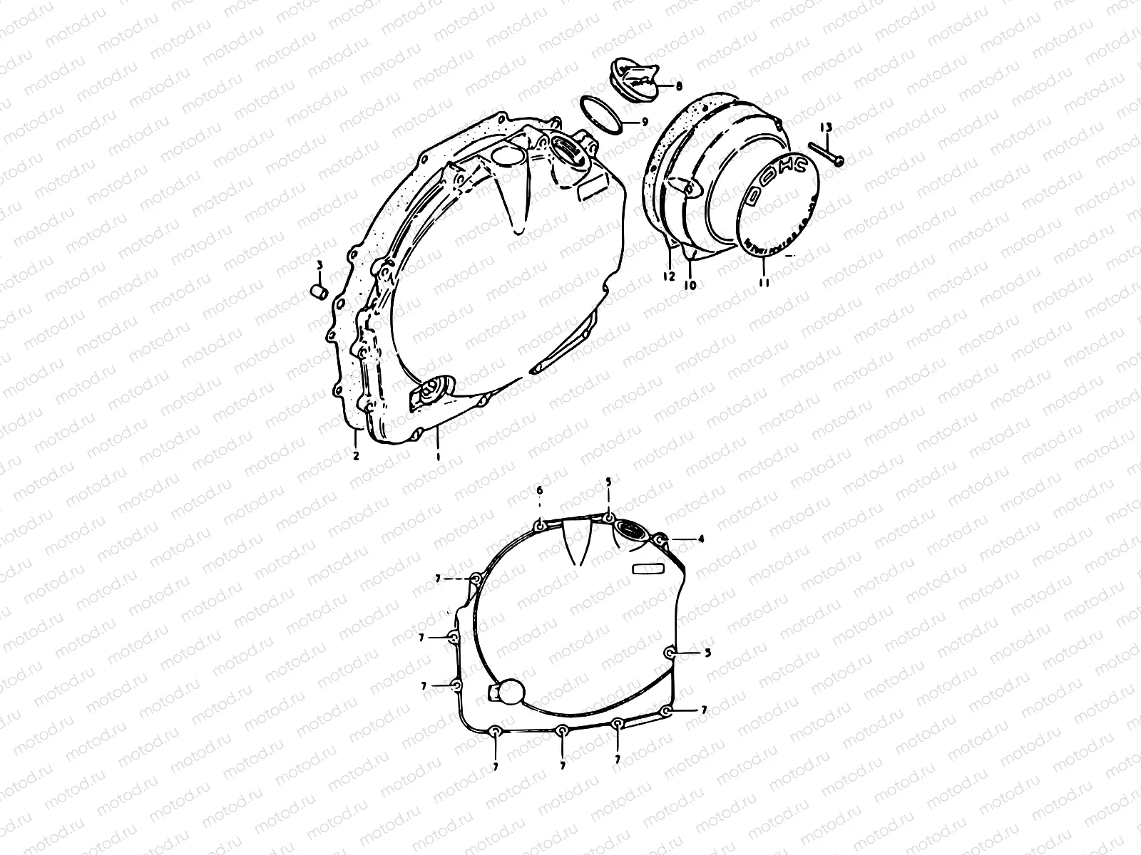 5 - CRANKCASE RH COVER