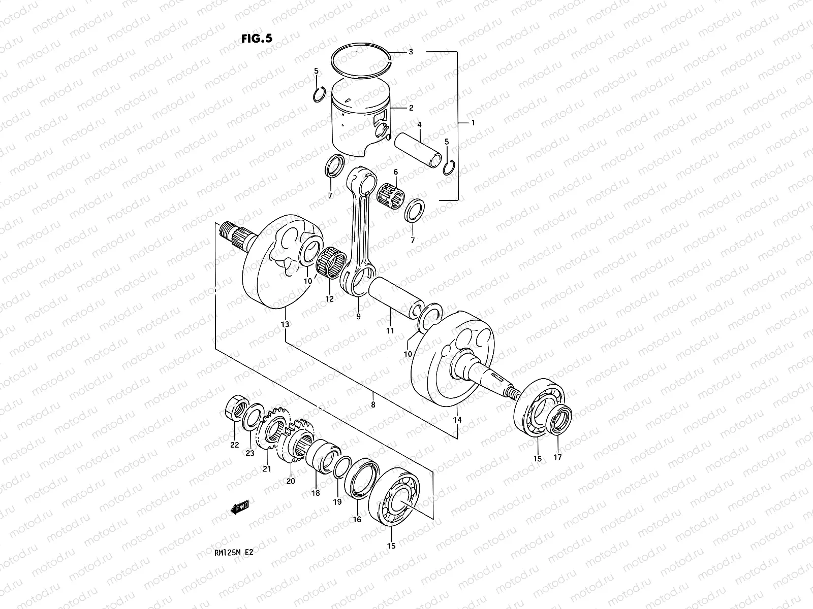 5 - CRANKSHAFT(MODEL K)