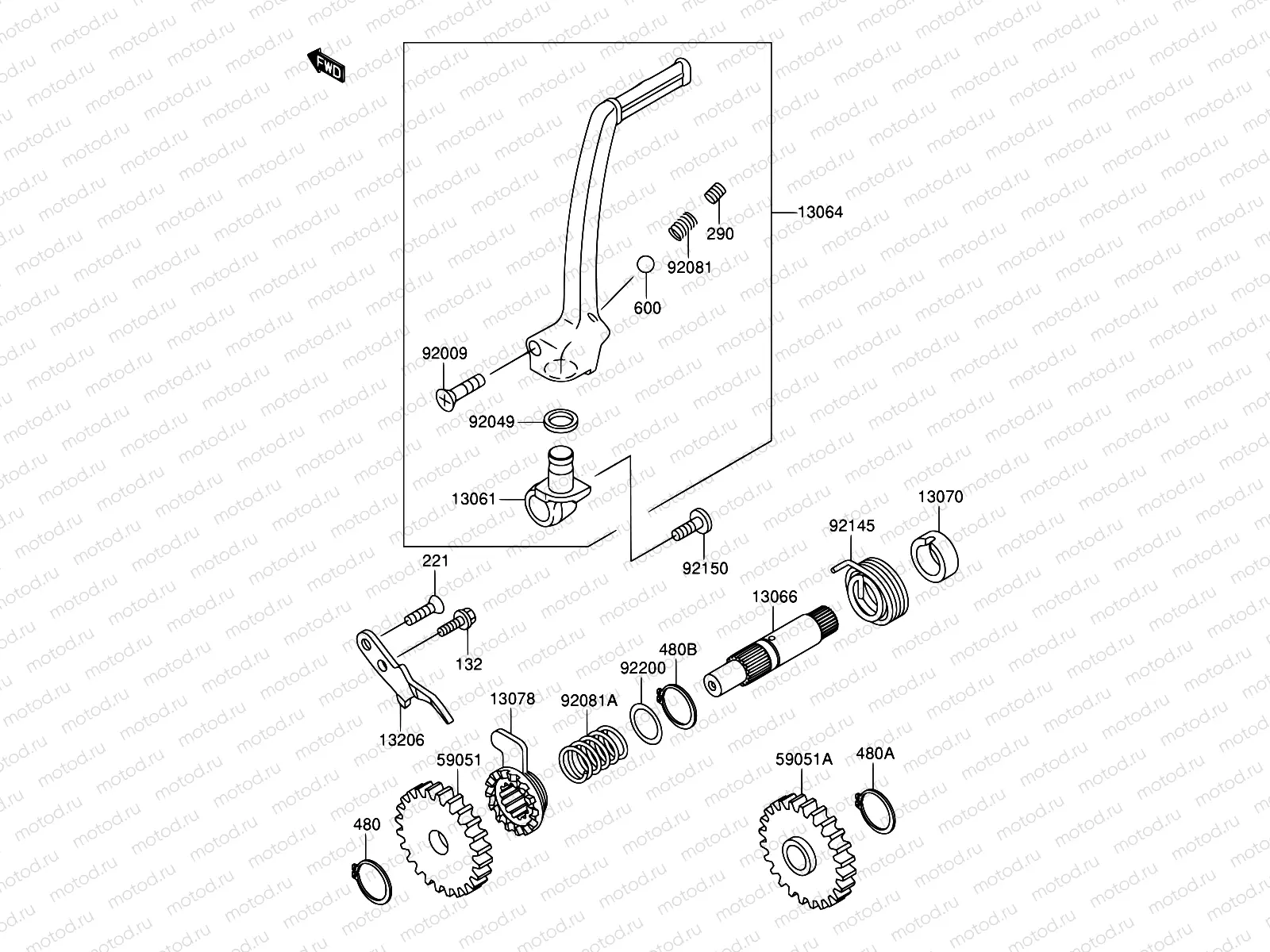 5 - KICKSTARTER MECHANISM