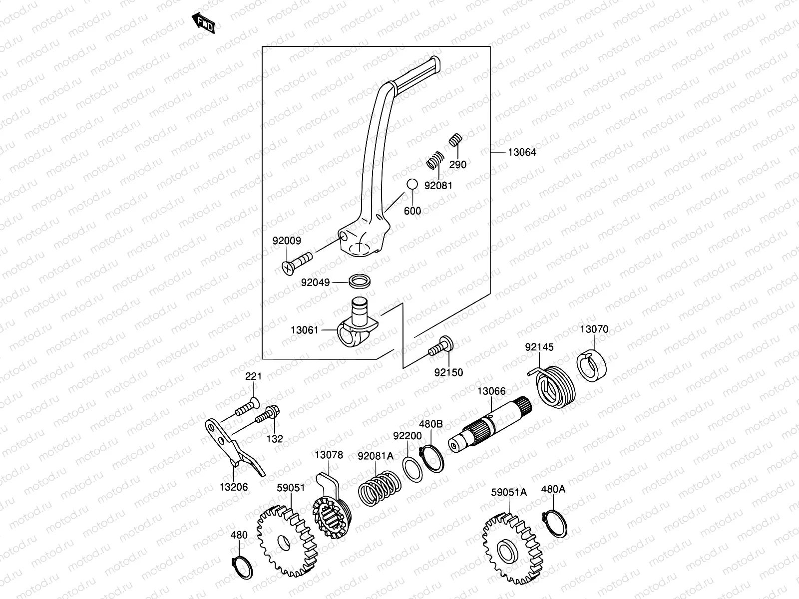 5 - KICKSTARTER MECHANISM