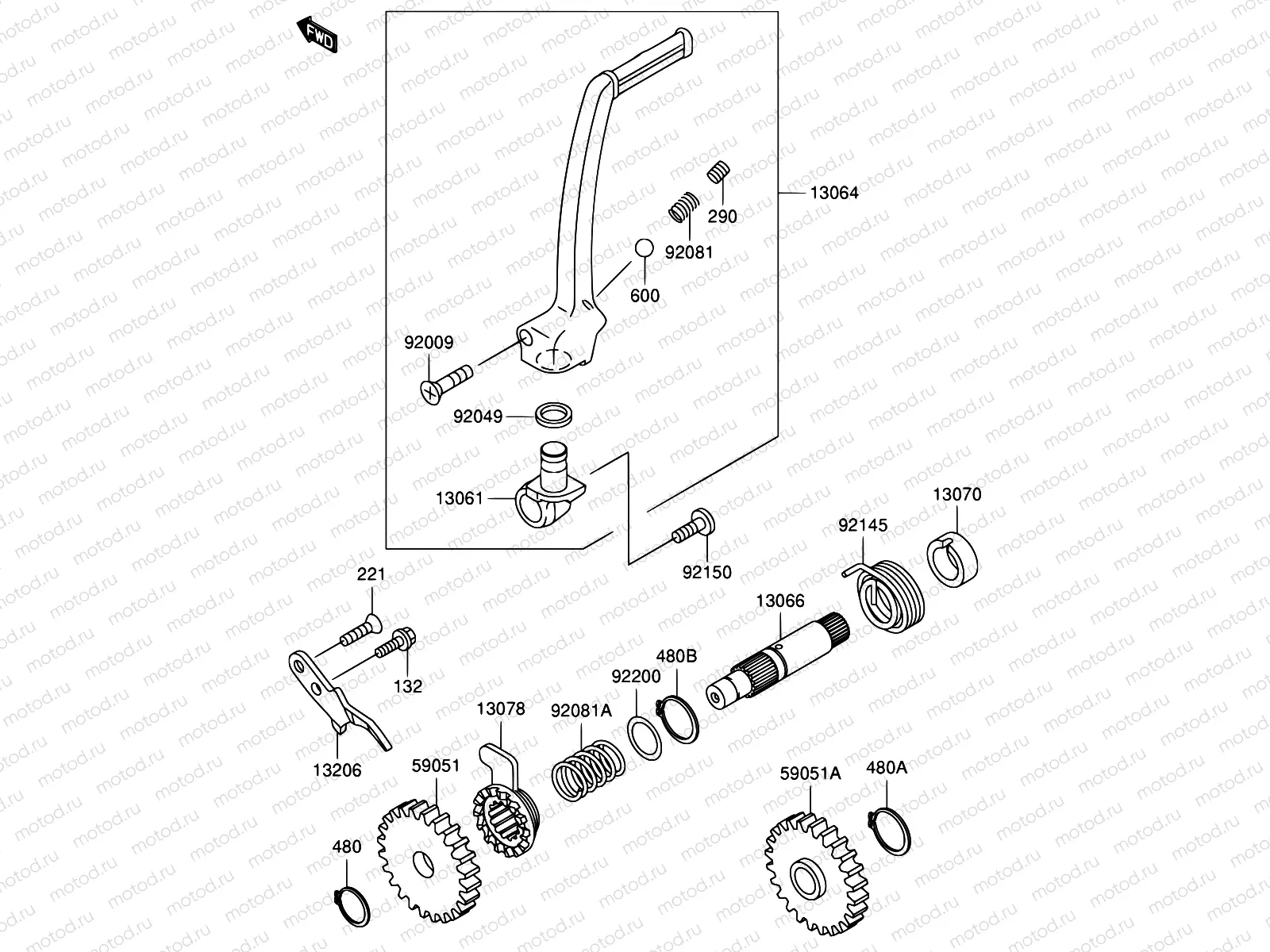 5 - KICKSTARTER MECHANISM